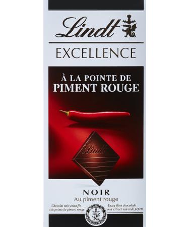 Lindt Excellence Noir with Red Chilli Tip 100 g - Pack of 5