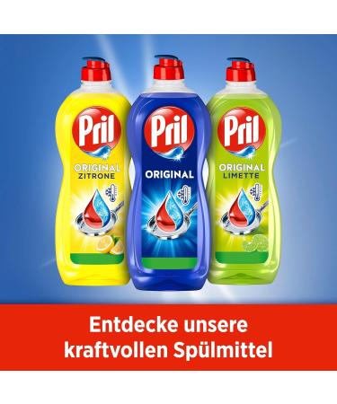 Pril Original Hand Dishwashing Detergent - 14 x 675 ml | Best Fat Resolution for Clean Dishes Effective in Cold Water - Buy Online on GoSupps.com