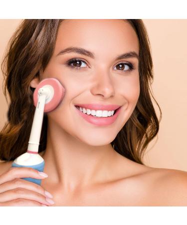 2-Pack Waterproof Silicone Facial Cleansing Brush Replacement Heads for Oral B Braun Electric Toothbrush Bases - Buy Online on GoSupps.com
