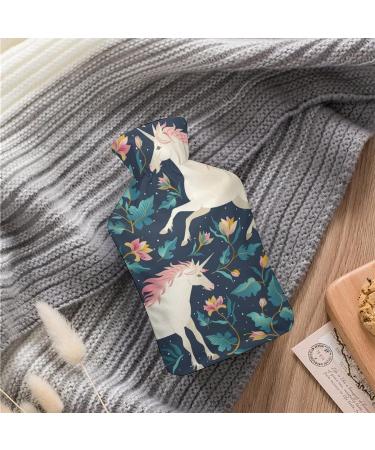 Unicorn Heat Bottle with Lid - Rubber Hot Water Sac for Pain Relief Cramps & Foot Warmer - Ideal for Hot & Cold Therapy - Buy Online on GoSupps.com