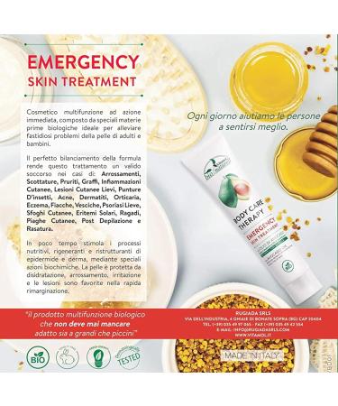 EMERGENCY SKIN TREATMENT BY BODY THERAPY Cosmetic adjuvant for the treatment of skin disorders in adults and children - Buy Online on GoSupps.com