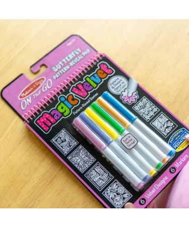 Melissa & Doug Color by Numbers and Magic Velvet Activity Pad 3-Pack - Mini Coloring Book for Kids, Unicorns Butterflies Puppies - Arts & Crafts - Buy Online on GoSupps.com