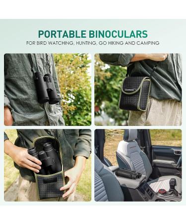 CAMMOO 12x42 HD Binoculars - IPX7 Fog & Waterproof - Bright BAK-4 Prism - Universal Phone Adapter - Bird Watching & Hunting - BLACK - Buy Online on GoSupps.com