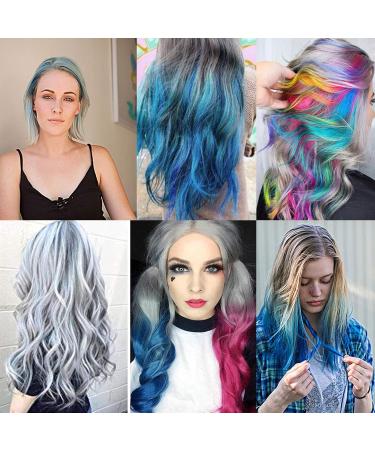 6 Colors Hair Color Wax - Temporary Styling for Parties Cosplay & Halloween | Sliver Blue Purple Gold Green Pink Red - Buy Online on GoSupps.com