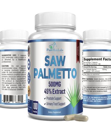 YUMMYVITE Extra Strength Saw Palmetto - 45% Extract Prostate Supplement  Decrease Frequent Urination  DHT Blocker for Hair Growth  Non-GMO  100 Capsules - Buy Online on GoSupps.com