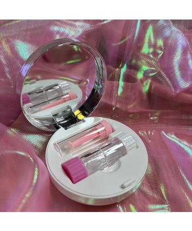Rinetics Portable 4-in-1 RGP Hard Shell Contact Lens Etui | Contact Lens Holder & Storage Kit for Travel & Home - Pink - Buy Online on GoSupps.com