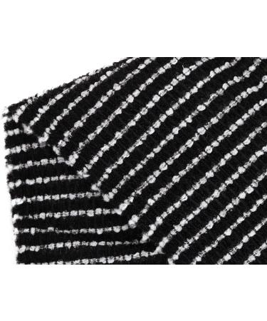 Japanese Exfoliating Washcloth - Extra Long Texture for Fluffy Foam Lather - Back Scrubber for Dead Skin Cell Removal - Loofah for Women and Men (Black) - Buy Online on GoSupps.com