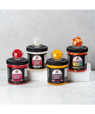 Coconut Fruit Jelly Topping | Lychee Flavour | 1LB (454g) | Fruit Dessert for Bubble Tea Drinks Desserts Smoothies and Snacks | Boba Tea Tapioca Pearl Mix Kit - Buy Online on GoSupps.com