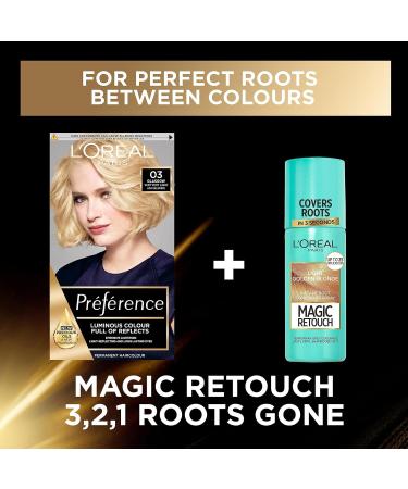 L'Or al Paris Luminous Colour 03 Lightest Ash Blonde Hair Dye - 100% Grey Coverage - Long-lasting Radiance - For All Hair Types - Preference 1 Application - Buy Online on GoSupps.com