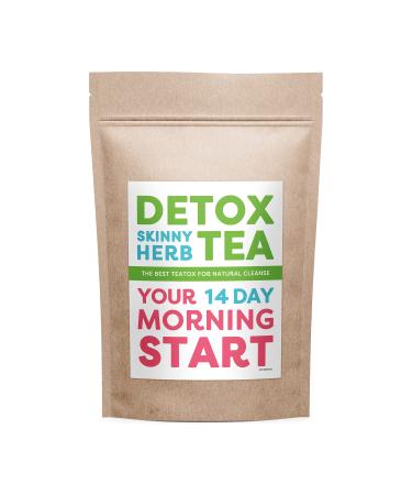 Morning Start Hibiscus Tea Bags Detox Tea - 14 Count Drink Every Morning Caffeine Free Detox Skinny Herb Tea