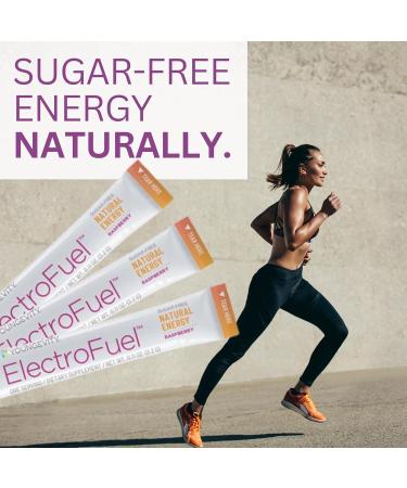 Youngevity ElectroFuel Raspberry - Natural Energy Drink Mix | Electrolyte Powder for Energy & Hydration - 30 Sticks - Buy Online on GoSupps.com