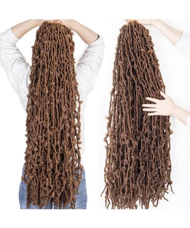 5 Packs Butterfly Locs Crochet Hair 36 Inch soft Locs Cellhair Soft Dreadlocks Braid Hair G ttin faux Locs 12 Strangen/Packing Butterfly Locs Crochet Hair 36 inches 36 Inch 30#