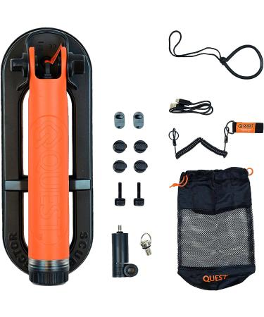 Quest Waterproof Pulse Induction Pinpointer Scuba Tector Pro - LED Indicator, Audio Vibration Alarm - Portable & Foldable - Buy Online on GoSupps.com
