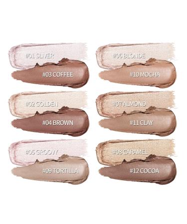 Contouring Stick Set - 2 PCs Cream Bronzer & Highlighter | Long-lasting Makeup for Face & Neck (Light Medium) - Buy Online on GoSupps.com