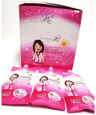 Brilliant Skin SPF 30 Sunscreen Gel-Cream Sachet 50g - Pack of 3 - Buy Online on GoSupps.com