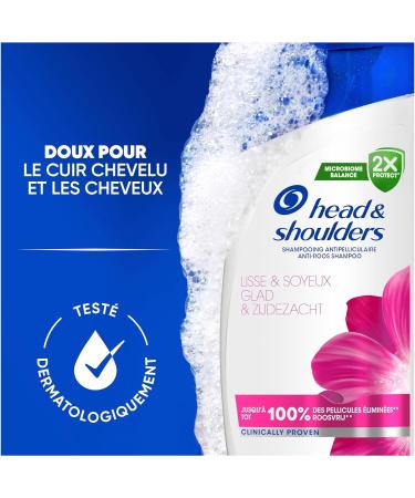 Head & Shoulders Smooth & Silky Anti-Dandruff Shampoo 6x330ml Daily Use Up to 100% Dandruff Removal Clinically Proven All Hair and Scalp Types - Buy Online on GoSupps.com