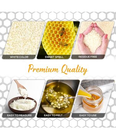Anythingbees Handmade Beeswax Pellets - 100% Natural Pure Grade Triple Filtered Bees Wax for DIY Lip Balm Lotions & Organic Candles - Buy Online on GoSupps.com