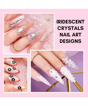 Makartt Nail Strass Glue Kit | 8ml Gel Nail Brush with Mixed Color Diamond Beads for Sparkling DIY Manicure & Halloween Decor - Buy Online on GoSupps.com