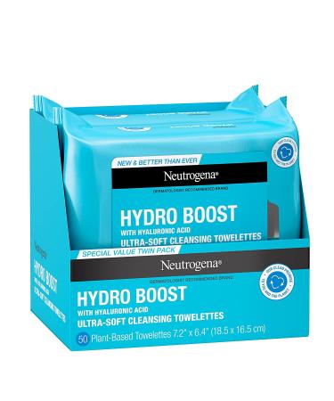 Neutrogena Makeup Remover Wipes 2 Pack | 25 Count - Gentle & Effective Cleansing - Buy Online on GoSupps.com