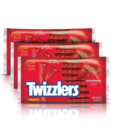Twizzlers Strawberry Twists Indulge in Flavor with a 16 oz of Strawberry Twists 3 Pack - Buy Online on GoSupps.com
