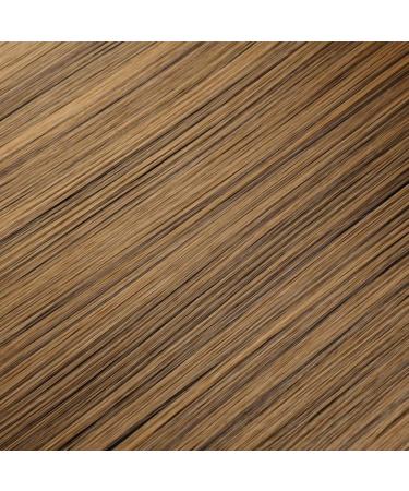 Silk-Co Hair Extensions with Rubber Band - 50cm Smooth Invisible Cord Synthetic Hair Chocolate Brown & Brown Mix for Women - Buy Online on GoSupps.com