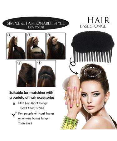 Beauty.H.C Hair Styling Set - 13 Piece Black Braiding Tools for Hair Bun, Ponytail, and Styling - Includes Hair Ties, Pins, and Rollers - Buy Online on GoSupps.com
