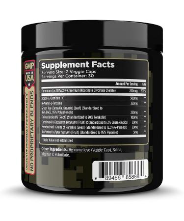 STAR6URN T6 Thermogenic Fat Burner with Chromium, Forskolin & 7 Shredding Ingredients - Appetite Suppressant for Men and Women - 30 Day Supply - Buy Online on GoSupps.com