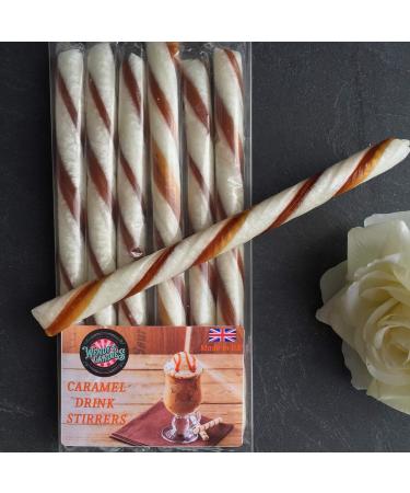 Wendy's Candies - Foodie Flavour Caramel Coffee Stirrer - hot Chocolate stirrers - Edible Candy Stick - Boiled Sweets Like Candy Canes Sweets - Tea Stirring Sticks - Rock Sugar Candy Melts - Ref SCA - Buy Online on GoSupps.com