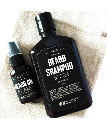 Big Forest Beard Growth Shampoo - All Natural Organic Facial Hair Wash for Men | 9 oz Lathering Liquid Soap - Buy Online on GoSupps.com
