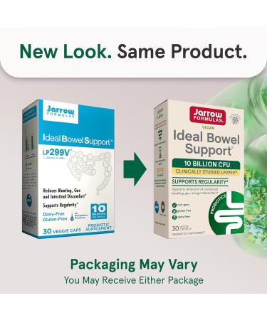 Jarrow Formulas Ideal Bowel Support Probiotics - 10 Billion CFU Digestive Health & Bowel Support 30 Veggie Capsules - 30 Day Supply - Buy Online on GoSupps.com