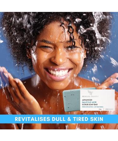 Salicylic Acid and Tea Tree Oil Body Wash Soap - Made In U.K Salicylic Acid Cleanser Face Wash for Acne Spots Blemishes Pimples Oily Skin Treatment - 100g - Buy Online on GoSupps.com