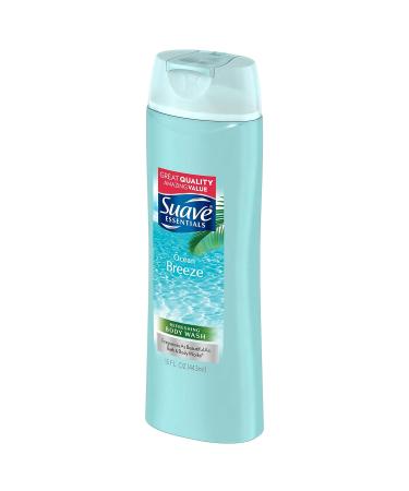 Suave Essentials Body Wash Ocean Breeze - 15 Fl Oz | Hydrating & Refreshing Clean | Buy Now for International Shipping - Buy Online on GoSupps.com