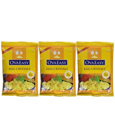 OvaEasy Dehydrated Egg Crystals  4.5oz. (128g) Bag  Powdered Eggs Made From All-Natural Ingredients  Easy-To-Prepare Egg Powder  Dehydrated Food Perfect for Camping & Backpacking (3-pack of 4.5 oz. bags) - Buy Online on GoSupps.com