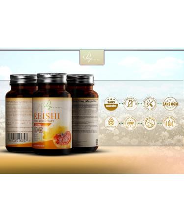 HN Reishi Capsules | High Potency 2100mg Reishi Mushrooms Extract (15:1) per Dose - 120 Reishi Capsules | Non-GMO Gluten Free & Allergen Free | Made in the UK - Buy Online on GoSupps.com