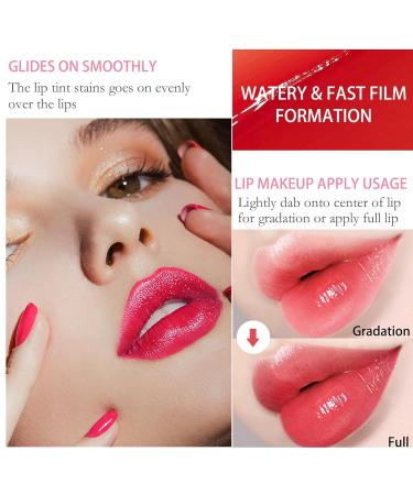 Shop Vibrant 2 Colors Lip Tint Stain | Long-Lasting Waterproof Liquid Lipstick | Korean Lip Gloss & Cheek Tint - Buy Online on GoSupps.com