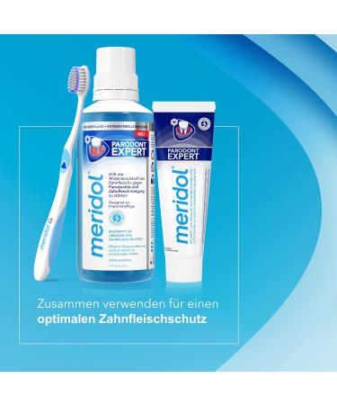 Meridol Mouth Rinse Parodont Expert 400ml - Antibacterial Gum Care for Periodontitis & Gum Health | Buy 3-Pack Online - Buy Online on GoSupps.com