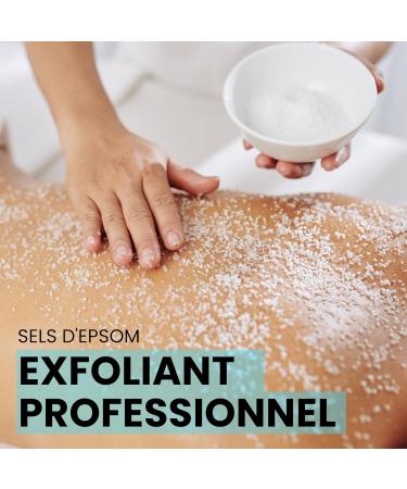 Organic Magnesium Epsom Salt - Bath Salts and Tired Legs Calluses Muscle Recovery Relaxation Magnesium Skin Recharge Exfoliating Detox and Vitality Plant Care 250g - Buy Online on GoSupps.com