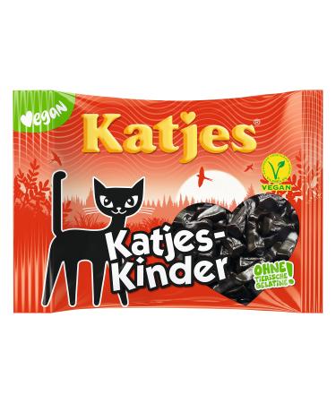 Katjes Katjes-Kinder Liquorice kittens made from hard liquorice The classic among sweets (10 x 200 g) 200g 200 (pack of 10)