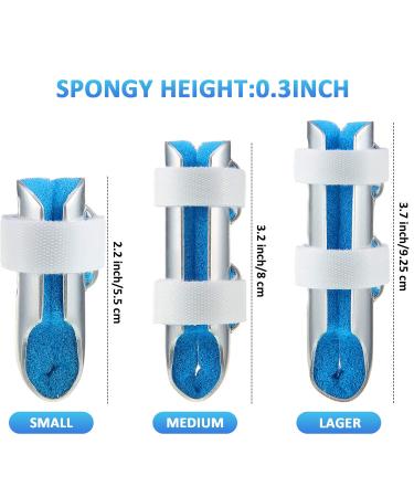 Metal Finger Splints Set - Finger Support for Adults & Children - Blue - 3 Sizes Available - Buy Online on GoSupps.com