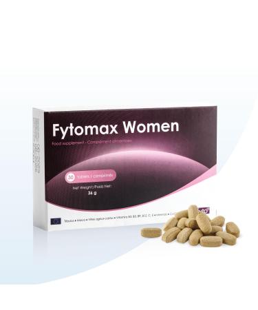 Fyto max Women - Female Fertility Support | Vitality & Design Boost | Folic Acid, Zinc, Vitex, Maca | Reproductive Health | 30 Day Pack - 30 Tablets