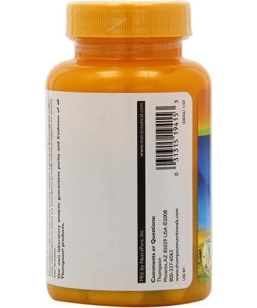 Thompson Milk Thistle 175 mg - 120 Vegetarian Capsules for Liver Health - Buy Online on GoSupps.com