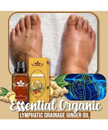 Natural Organic Ginger Essential Oil - Lymphatic Drainage & Spa Massage - 30ml (3PCs) | Relaxation & Wellness - Buy Online on GoSupps.com