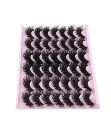 Fluffy 21 Pairs Dramatic Mink Lashes Set with Applicator | FANXITON - Buy Online on GoSupps.com