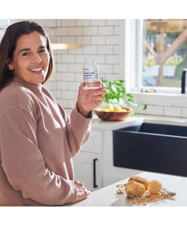 NativePath Mushroom Complex - Organic Lions Mane Turkey Tail Cordyceps & Reishi - Whole Mushroom Powder for Immune Support Brain Health & Energy - USDA Organic Non-GMO Vegan - 60 Capsules - Buy Online on GoSupps.com