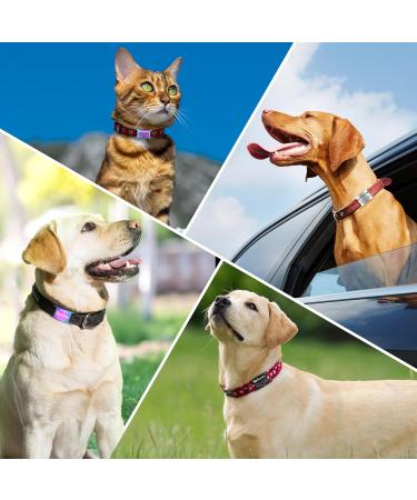 Yehanti Personalized Stainless Steel Dog & Cat Tags - Engraved Pet ID with Name Phone & Address - Ideal for 10mm Collars - Custom Silver Pet Tags - Buy Online on GoSupps.com