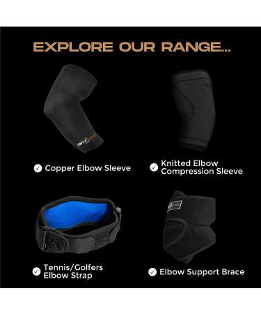 Ionocore Tennis Elbow Brace for Men and Women - Support for Tendonitis, Tennis Elbow & Golfers Elbow - Comfortable One-Size with Adjustable Strap - Buy Online on GoSupps.com