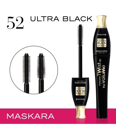 Bourjois Twist Up The Volume 52 Ultra Black Mascara for Women 0.27oz - Buy Online on GoSupps.com