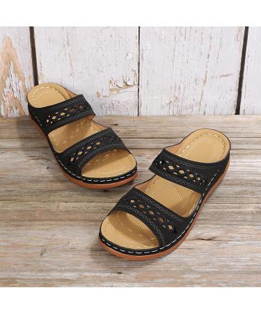 Orthopedic Arch Support Diabetic Walking Sandals - 2023 Women's Comfort Orthotic Wedge Sandals - Buy Online on GoSupps.com
