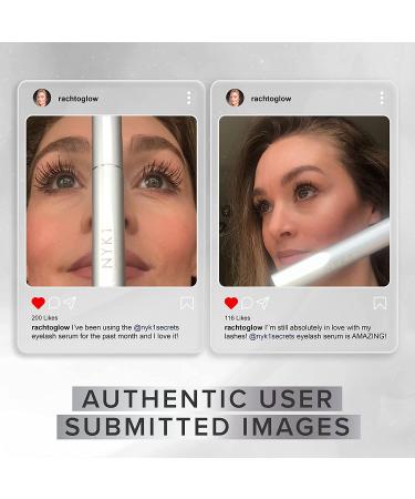 LashForce Eyelash Growth Serum (8ml) - NYK1 Eyelash & Eyebrow Growth Serum for Thicker, Longer Natural Lashes - Buy Online on GoSupps.com