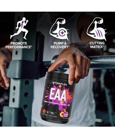 FINAFLEX EAA Psycho Peach - 14.2 oz - Promotes Performance Energy & Cuts - with BCAAs L-Glutamine L-Arginine Acetyl-L-Carnitine & Caffeine - 30 Servings - Buy Online on GoSupps.com